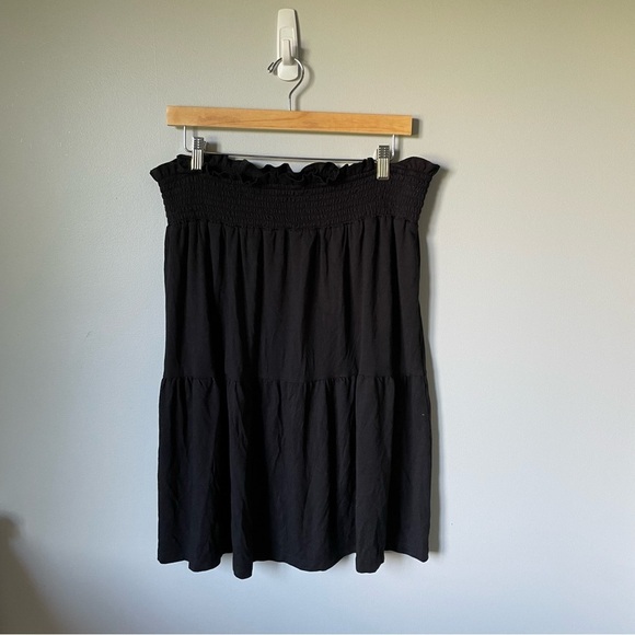Kate Quinn Black Bamboo Midi Skirt Size XL - Picture 1 of 4